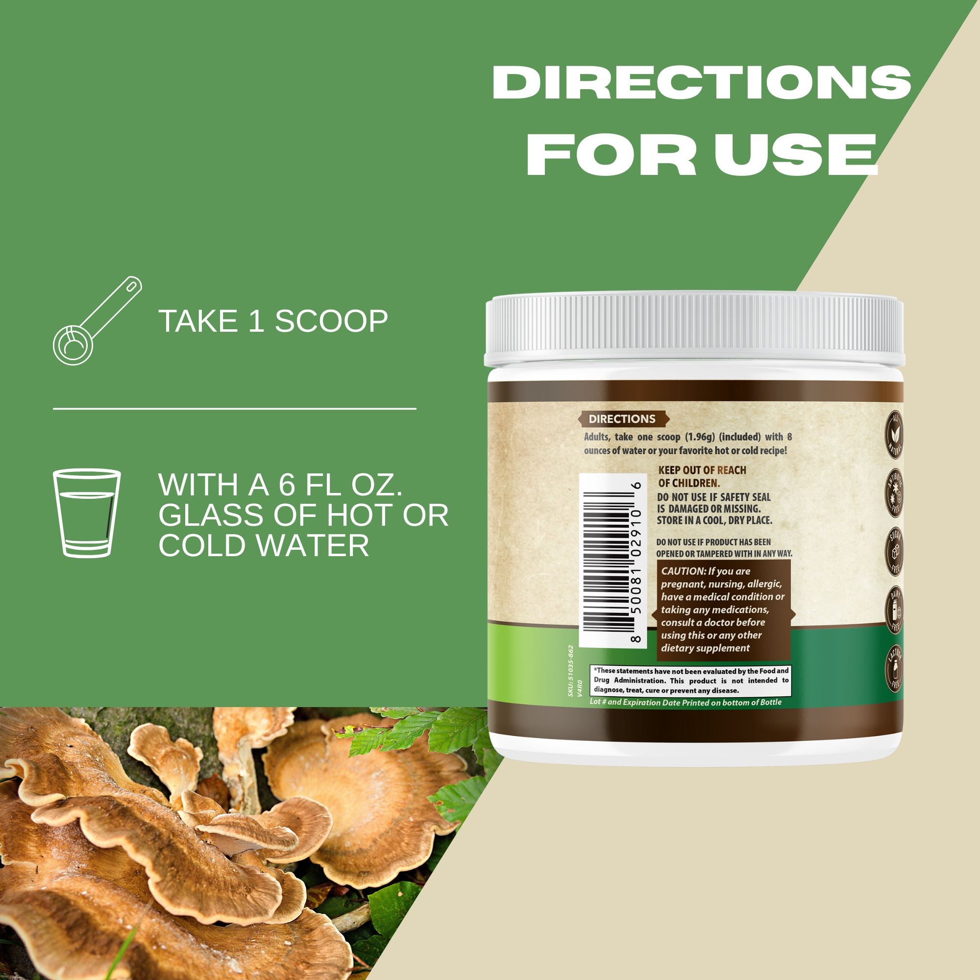 Organic Mushroom Complex Powder