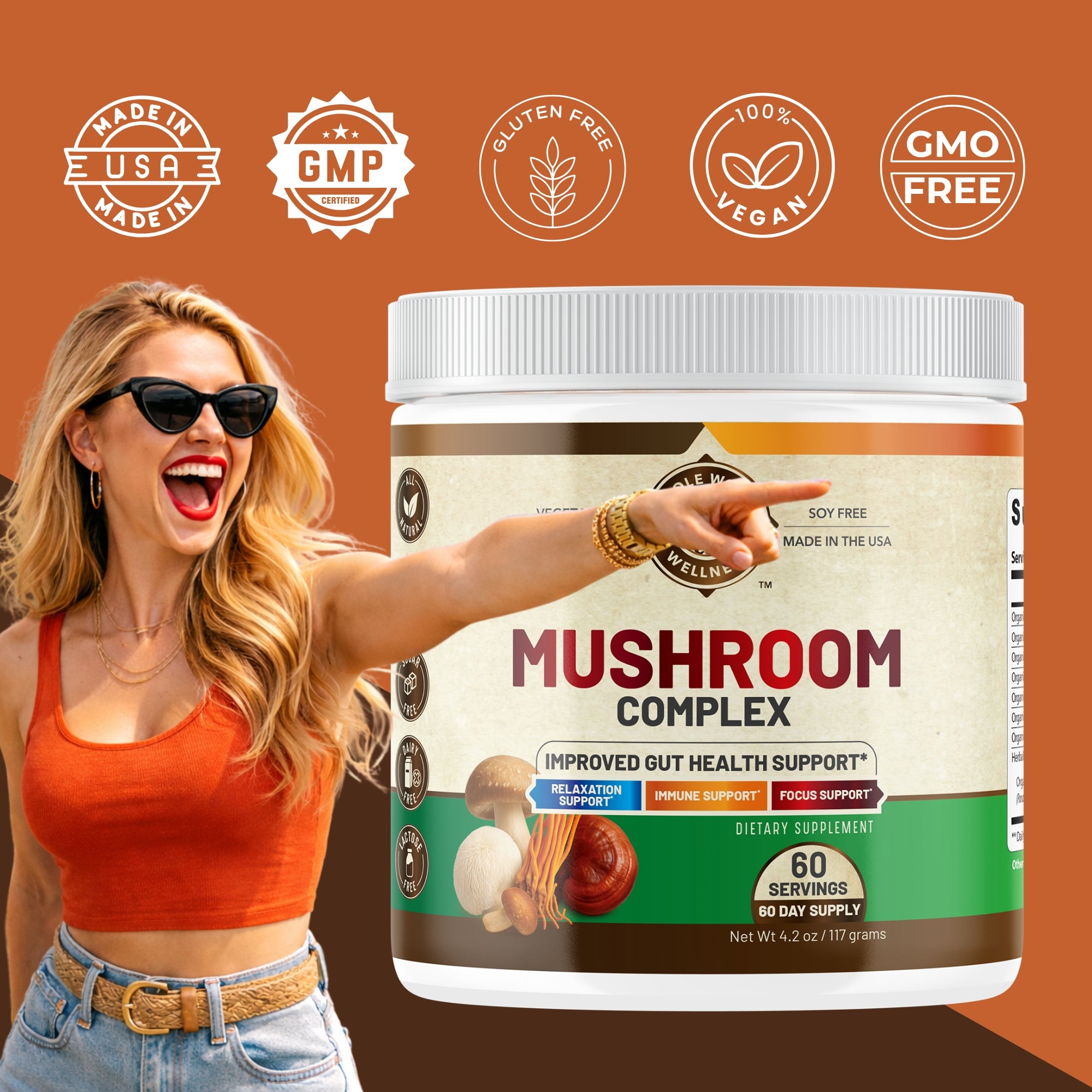 Organic Mushroom Complex Powder