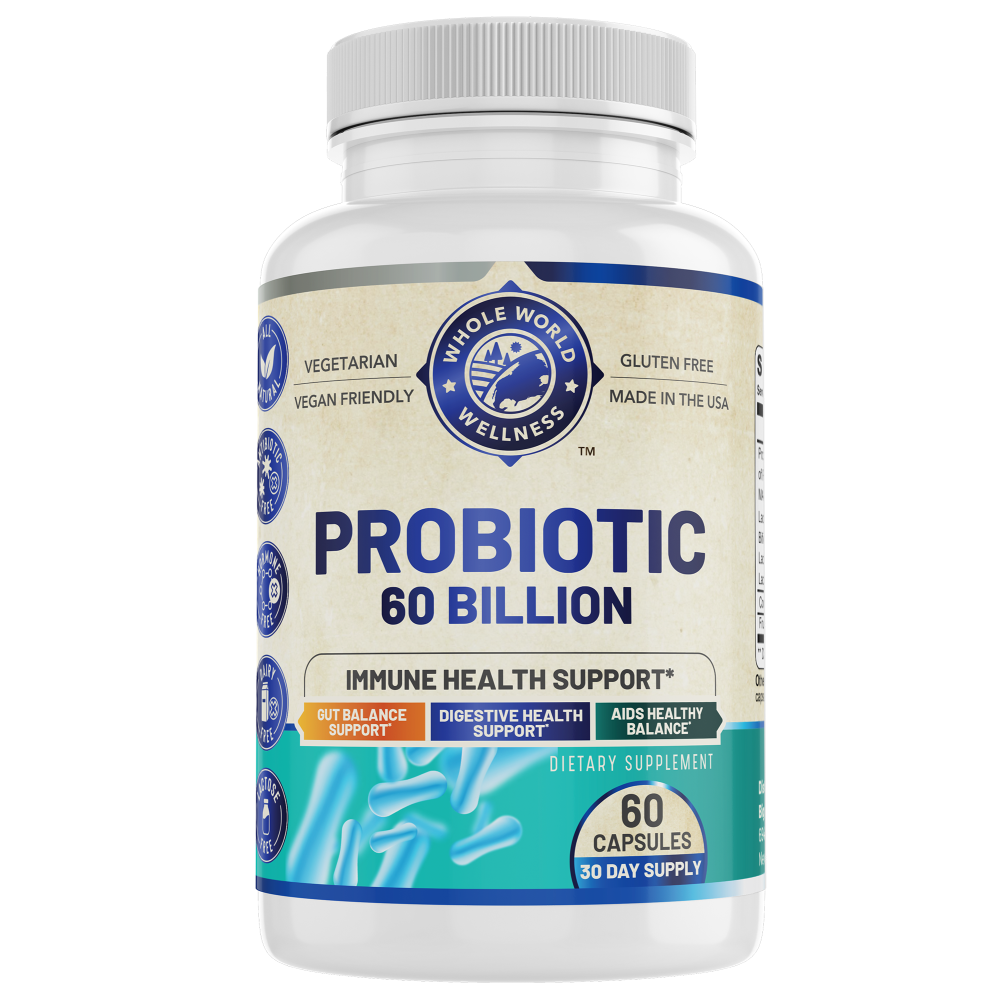 All Natural Probiotic 60 Billion