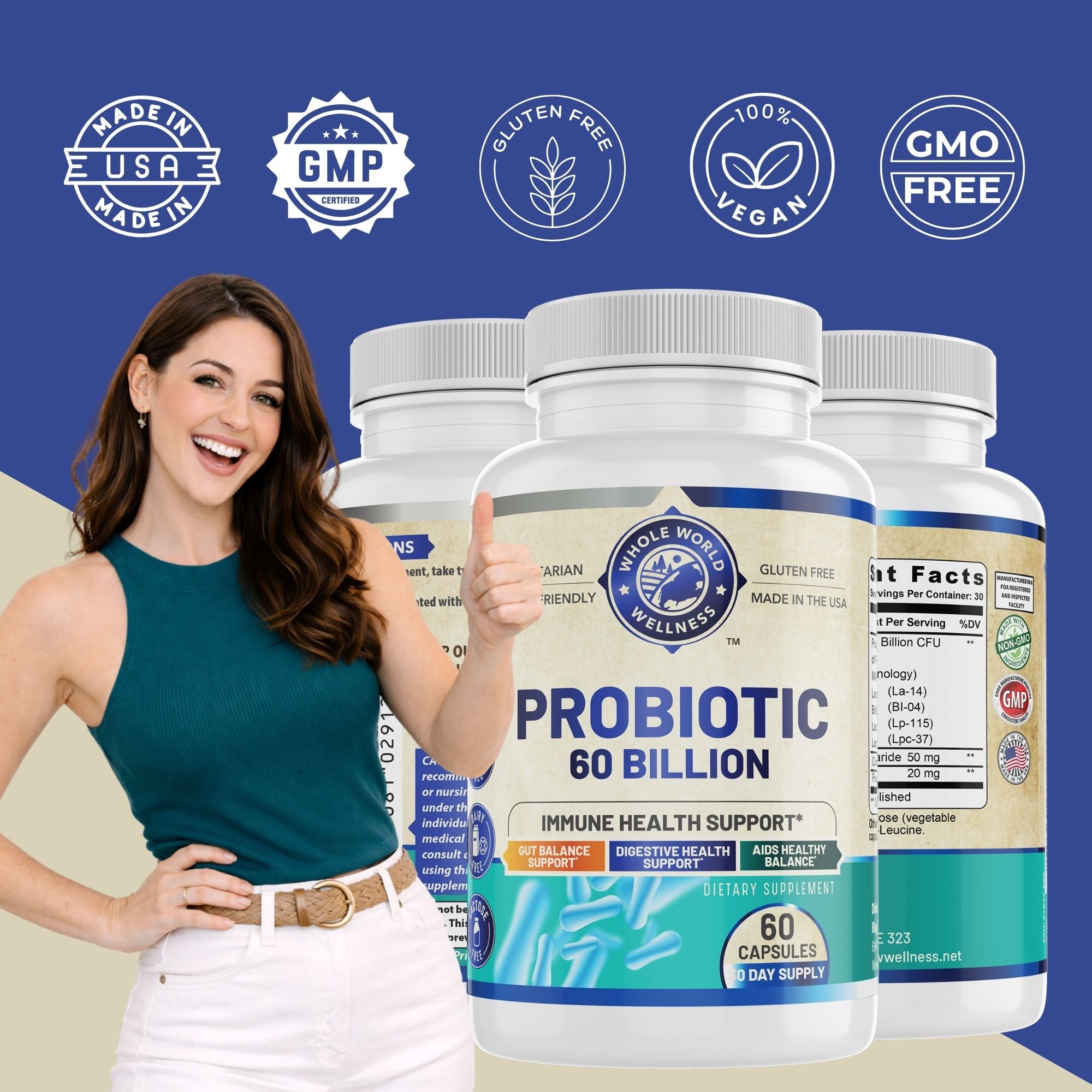 All Natural Probiotic 60 Billion
