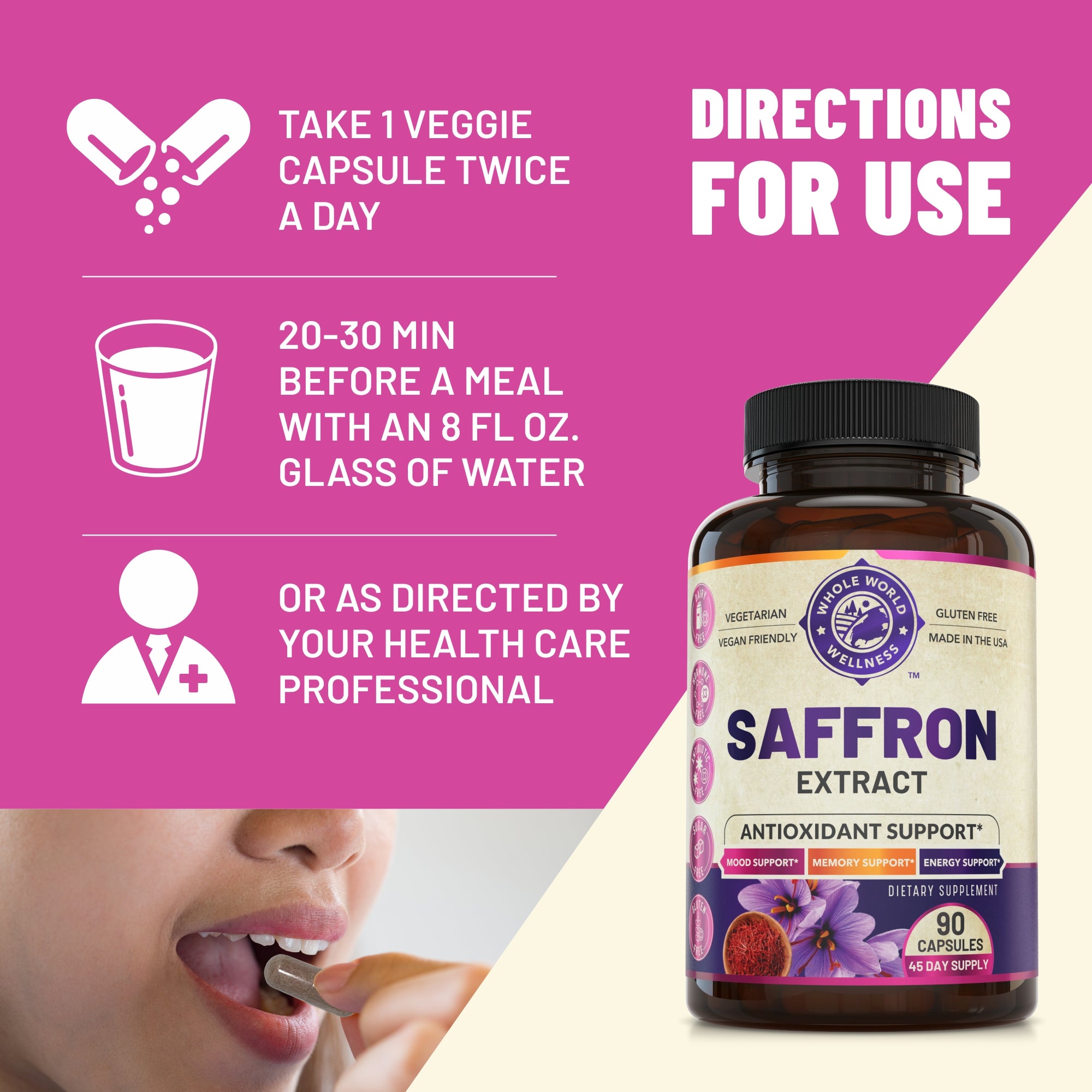 Pure Saffron Supplement