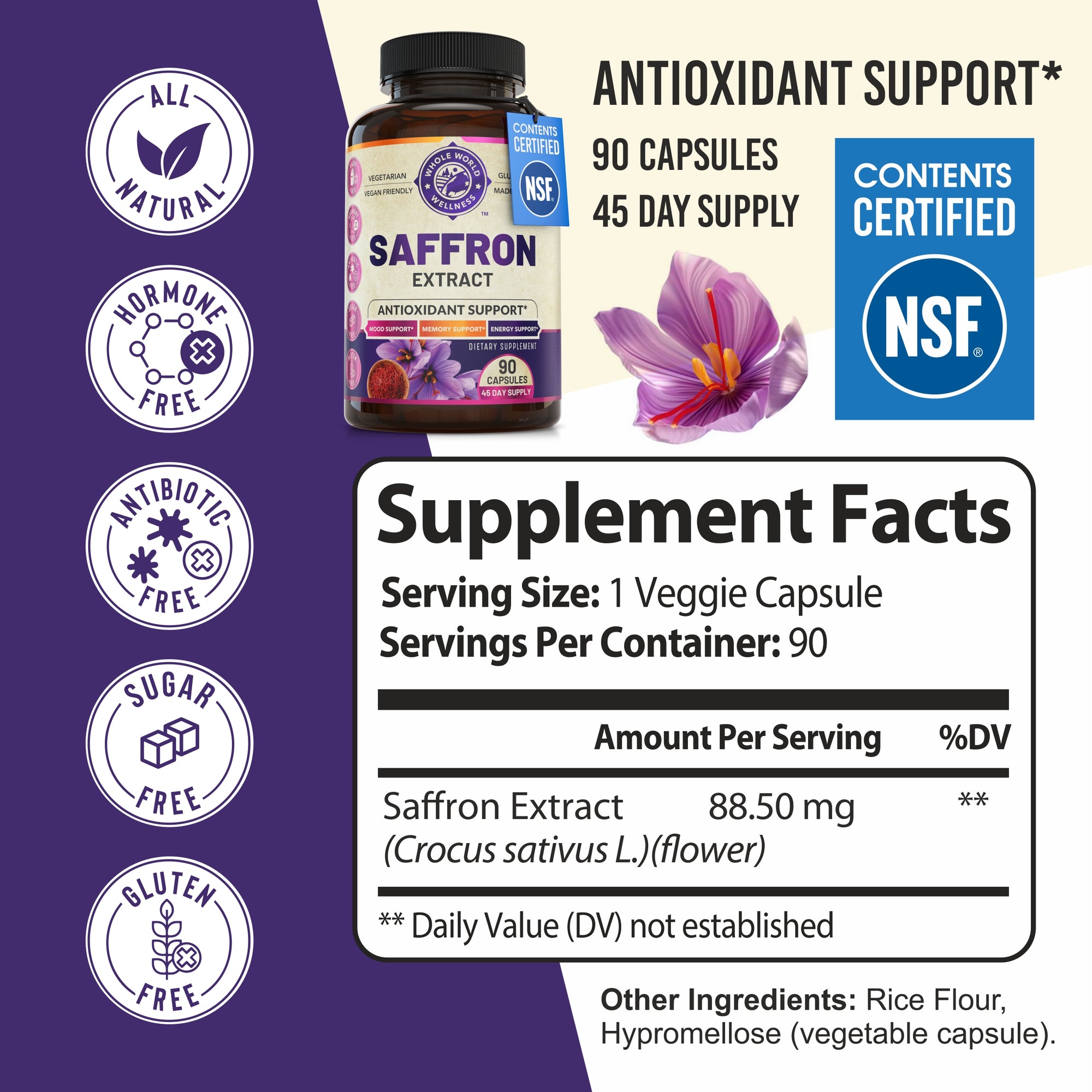 Pure Saffron Supplement