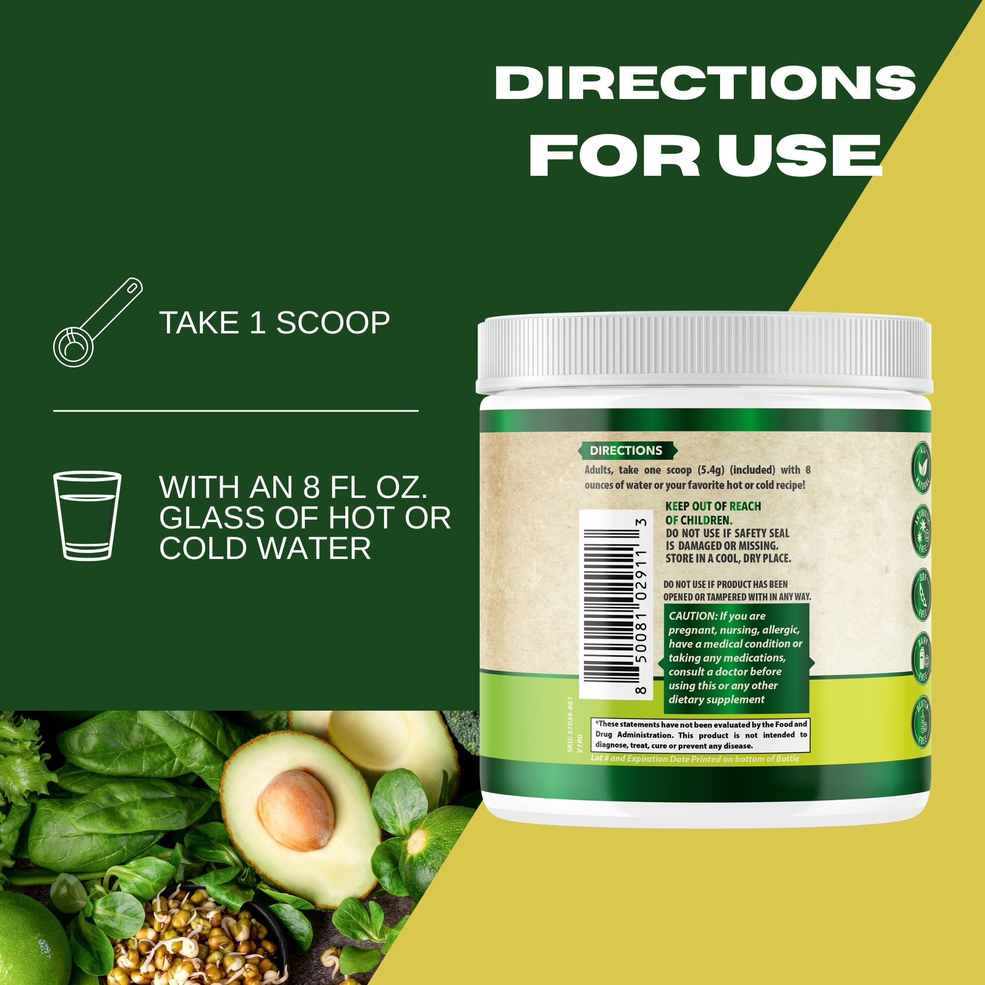 Organic Super Greens Powder